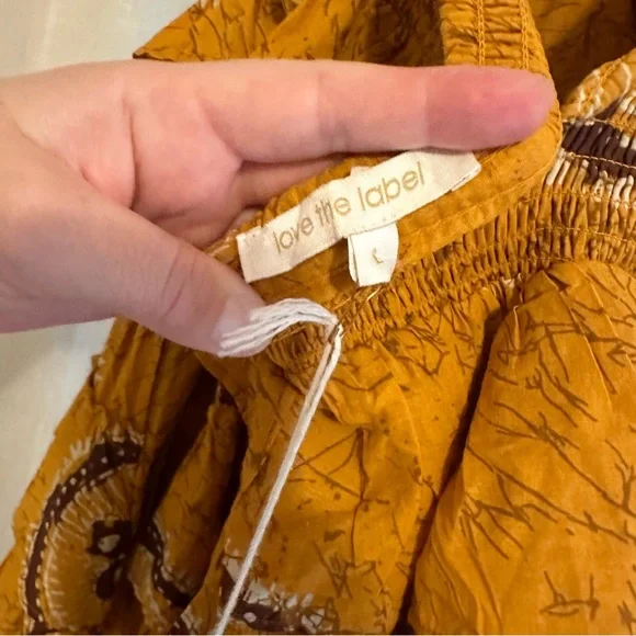 NWT Love the Label Anthropologie Adrienne Ruffled Boho Maxi Dress size large - Picture 9 of 16